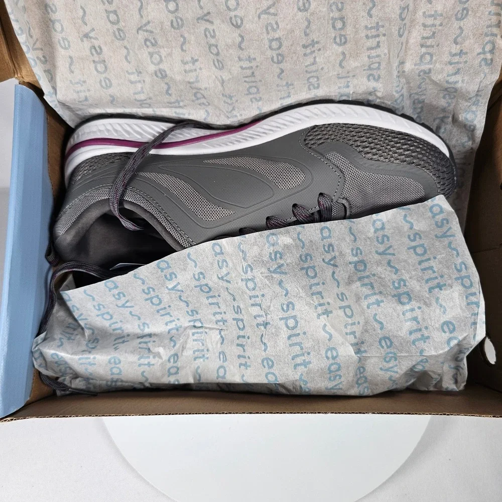 Easy Spirit Hugs Anti-Gravity Gray Walking‎ Sneakers Womens Size 9.5M Shoes NIB